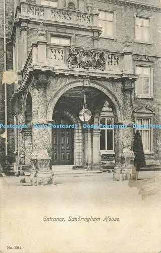 R590566 Sandringham House Entrance No 1311 1904