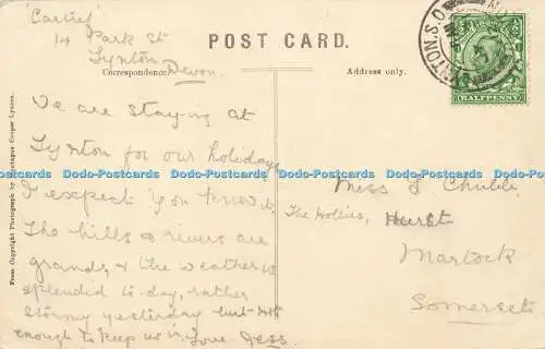 R594620 Lynmouth Mars Hill Montague Cooper 1912