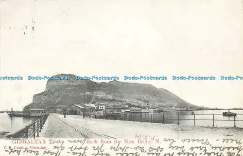 R588734 Gibraltar Rock from New Bridge N V B Cumbo 1907