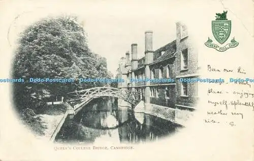 R588743 Queens College Bridge Cambridge 1904