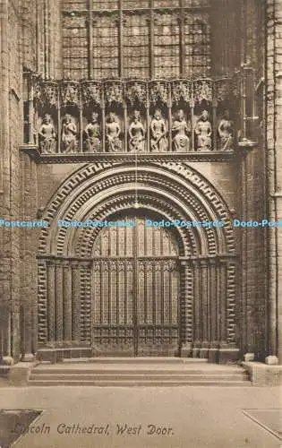 R590631 Lincoln Cathedral West Door F Frith No 12448 a