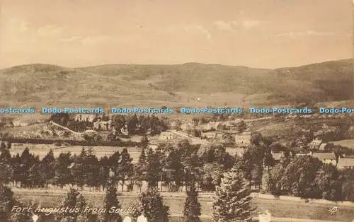 R592487 Fort Augustus from South N B Tuck Sepia Robert Cameron