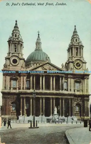 R590641 London St Paul Cathedral West Front Philco Publishing Ser No 2665