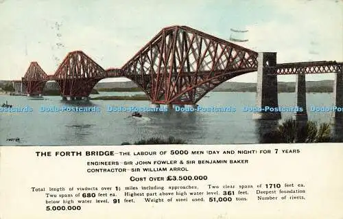 R594670 The Forth Bridge Valentine Colourtone Series 1929