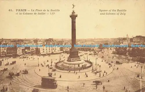 R588788 61 Pariser Platz der Bastille und Juli-Säule LIPP-Wichtel Lippenfoto