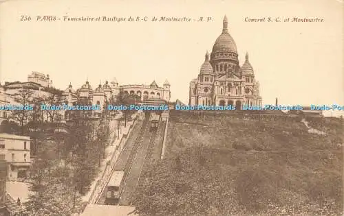 R588790 256 Paris Funiculaire et Basilique du S C de Montmartre Convent S C at M