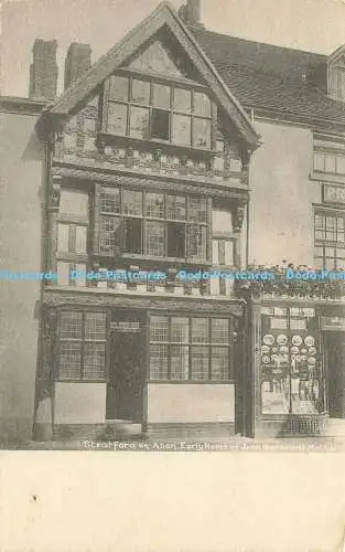 R590653 Stratford on Avon Early Home of John Harvard Mother Friths Series