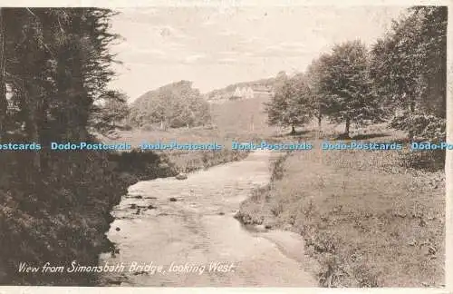 R592513 Blick von der Simonsbath Bridge mit Blick nach Westen