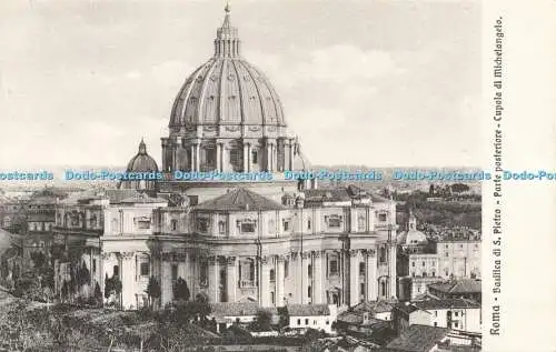 R594690 Roma Basilica di S Pietro Parte Posteriore Cupola di Michelangelo Brunne