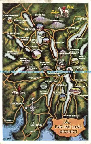 R590662 The English Lake District Map H Webster