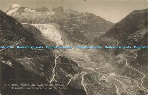 R594698 Hotels du Glacier du Rhone et Routes du Grimsel et de la Furka Jullien F