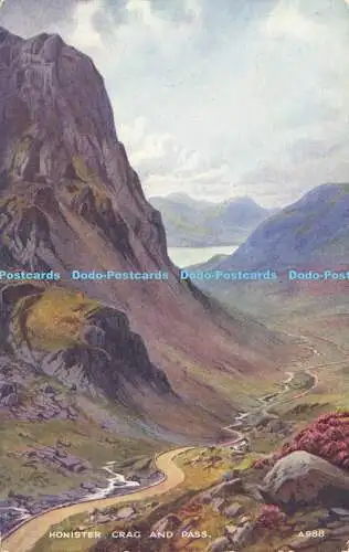 R590671 Cumbria Honister Crag and Pass Valentine Art Farbe E H Thompson