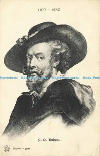 R590705 P P Rubens G Hermans Postkarte