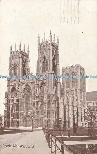 R590715 York Minster S W Delittle Fenwick W Boyes 1925