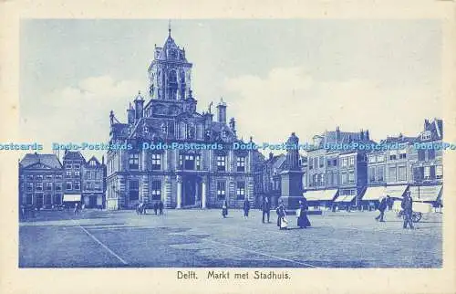 R594762 Delfter Markt met Stadhuis P Delft