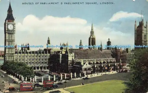 R588888 Houses of Parliament and Parliament Square London R D F Serie