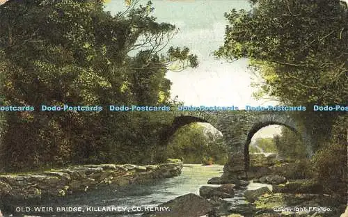 R592608 Old Weir Bridge Killarney Co Kerry F F Chas L Reis 1909 Dublin and Belfa