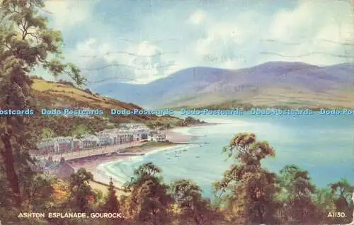 R594778 Gourock Ashton Esplanade Valentine Art Farbe Edward H Thompson 1959