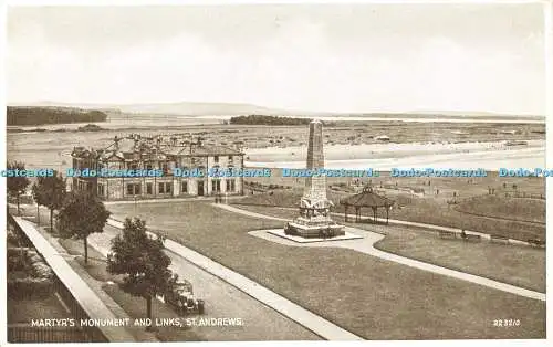 R588897 Martyrs Monument and Links St Andrews 223210 Valentines Photo Brown