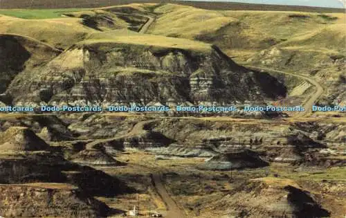 R594786 Alberta Badlands of Drumheller Valley with Little Church Sun Graphics Pr