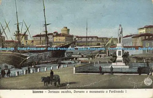 R592635 Livorno Fortezza vecchia Darsena e monumento a Ferdinando I 6000 Alteroc