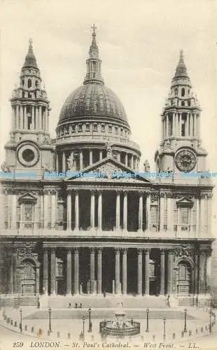 R590771 London St Paul Cathedral West Front LL 259