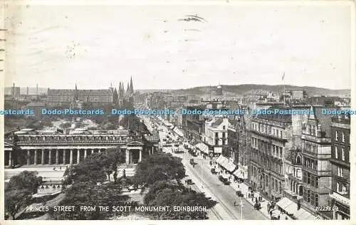 R594803 Edinburgh Princes Street vom Scott Monument Valentine Silveresque 1