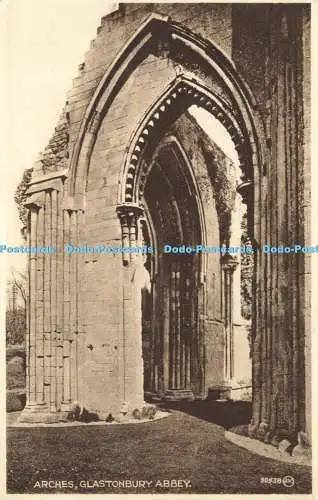 R590776 Glastonbury Abbey Arches Gazette Serie 1946