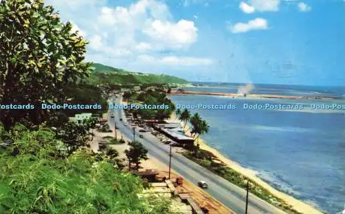 R594811 Guam Marine Drive Dies ist die Hauptstraße der Insel und wird gesehen