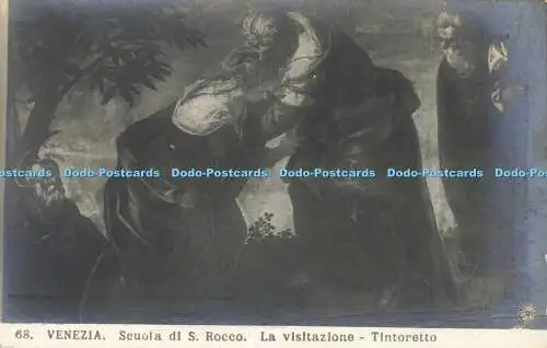 R596843 68 Venezia Scuola di S Rocco La visitazione Tintoretto N P G