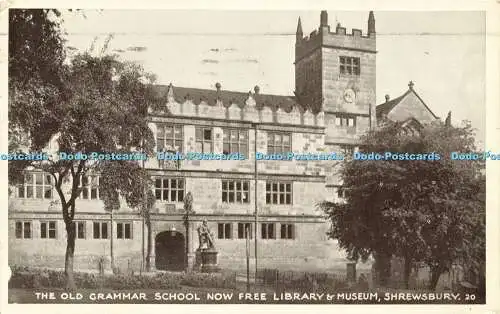 R588926 Old Grammar School now Free Library and Museum Shrewsbury 20 1955