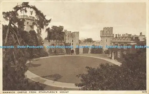 R596847 Warwick Castle from Ethelledas Mount 3478 Salmon 1947