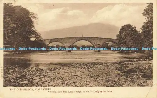 R592656 Pixie Serie Old Bridge Callander Where rose Ben Ledis ridge in air Lady