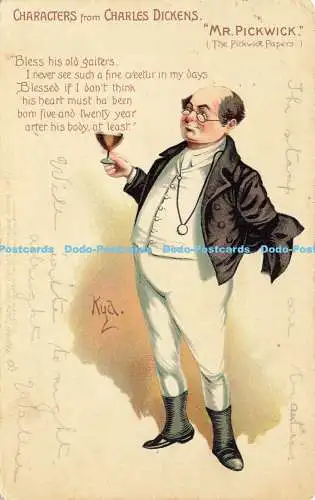 R590808 Figuren aus Charles Dickens Mr Pickwick Kyd 1902