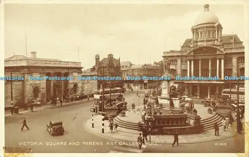 R596869 Victoria Square and Ferens Art Gallery Hull K 5615 Phototype Valentines