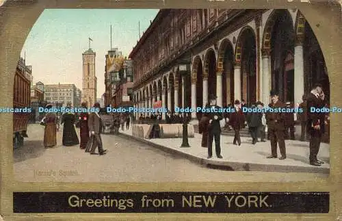 R592689 Heralds Square Greetings from New York H E L Theochrom Serie No 206