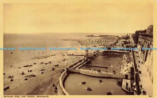 R594852 Ramsgate Bathing Pool and Sands A H and S Paragon Series