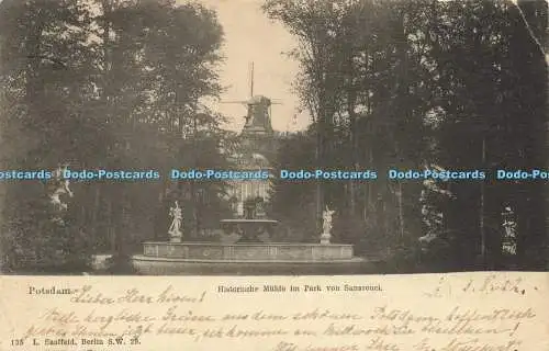 R588969 Potsdam Historische Mühle im Park von Sanssouci 135 L Saalfeld 1902