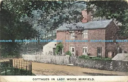 R592697 Cottages in Lady Wood Mirfield H Taylor 1906