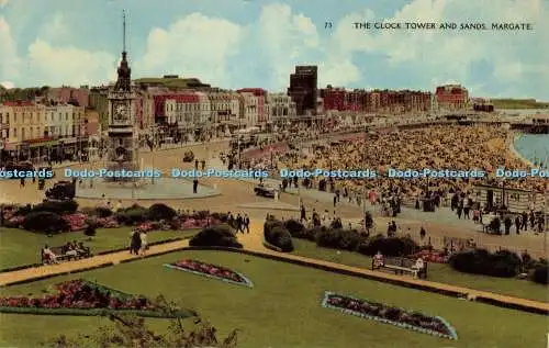 R588985 73 Clock Tower and Sands Margate A H and S Series 1961