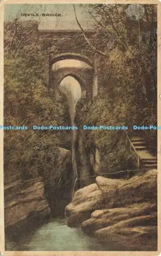 R590846 Devil Bridge E T W Dennis Dennis Aqua Gravure Serie 1930