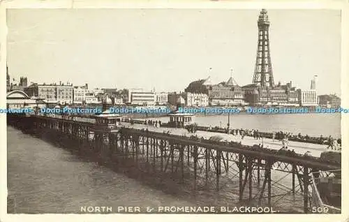 R592716 North Pier and Promenade Blackpool 509 1951