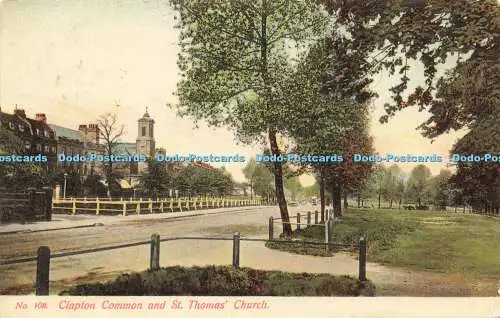 R594885 Clapton Common and St Thomas Church G Smith No 108 1905