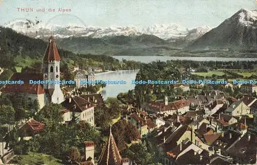 R596911 Thun und die Alpen Dr Trenkler 1906 1907