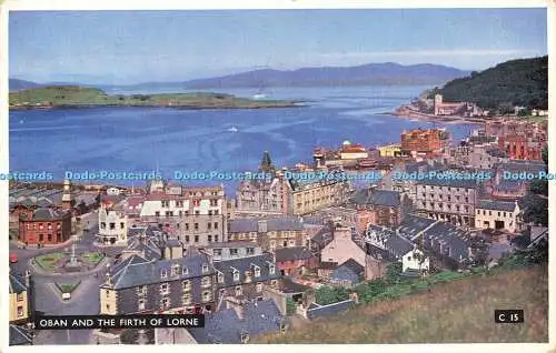 R592722 Oban and Firth of Lorne C15 Hendersons Coloured Series A D Henderson Lim