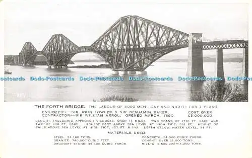 R596914 Forth Bridge 11837 1 Silveresque Postkarte Valentinstag