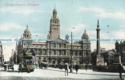 R596919 George Square Glasgow Valentines Serie