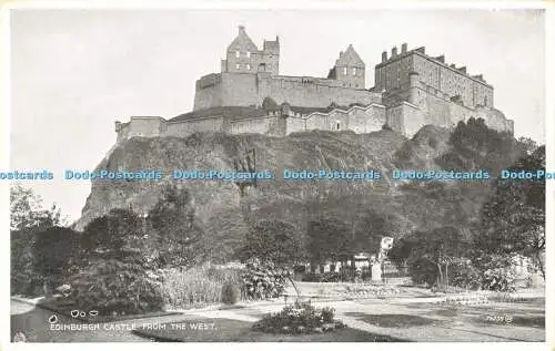 R592731 Edinburgh Castle from West 76038 Valentines Silveresque Postkarte