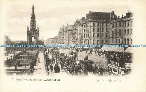 R596948 Princes Street Edinburgh Look West Reliable Series W R and S