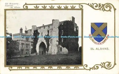 R594947 St Albans Old Monastery Gateway Ja Ja Heraldic Series 1907